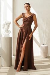Warsaw Dress Barna alkalmi ruha hasítékkal Méret: XL