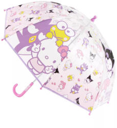  Hello Kitty Happy Friends gyerek átlátszó esernyő Ø71 cm (CEP2600003256) - oliviashop