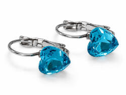 SZÍVECSKE kapcsos fülbevaló - dark aquamarine (4 éves kortól) (2026081308)