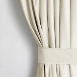 AmeliaHome bársony függöny 140x270 cm krémszínű 83206-1366 (VELVET/PLE/CR/270)