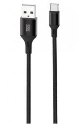 XO Design Cablu Date si Incarcare USB-A - USB-C XO Design NB143, 18W, 2m, Negru - gsmboutique