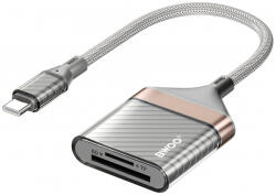 BWOO Cititor Card USB-C BWOO BZ64, SD - microSD, Gri - gsmboutique