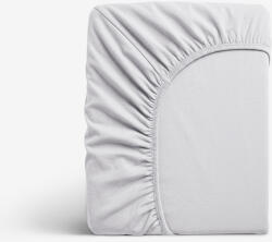 Goldea cearceaf de pat cu elastic din jersey - gri deschis 90 x 200 cm