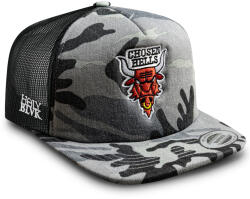 HOLY BLVK șapcă trucker HOLY BVLK - CHOSEN HELL - gri camuflaj - HB0076C