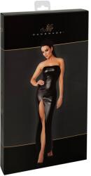 Noir Rochie Lungă Noir Orgia - Powerwetlook Negru, Mulată și cu Șliț Lateral - Negru , M