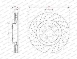 FERODO Disc frana FERODO DDF3357C (DDF3357C)
