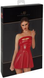 Noir Rochie Mini Noir - Roșu Aprins Powerwetlook, Fără Bretele și cu Decolteu Decupat - Roșu , S