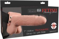 Fetish Fantasy Series FFS 7 Strap-On Hollow Light Vibrator cu Ham Reglabil și 10 Moduri
