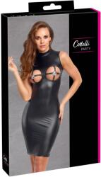 Cottelli PARTY Rochie Cottelli PARTY Decoration - Neagră Matte Look, Mulată și Decupată - Negru , XL