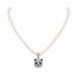 ElectraStore Colier De Perle Cu Pandantiv Teddy Bear (C5104)