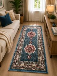 Queen Covor Clasic, Queen 12165, Albastru, Diverse Dimensiuni , 1250 gr mp (4780037650800) Covor