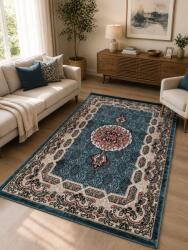 Queen Covor Clasic, Queen 12165, Albastru, Diverse Dimensiuni , 1250 gr mp (4780037650794) Covor