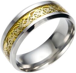HARAHU Inel AD-3643 - Argintiu/Auriu/59mm KP3643