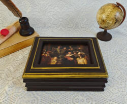 DecoVintage Cutie lemn masiv-Rembrandt (C834)