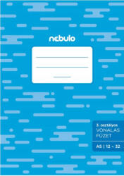 Nebulo Füzet, ECO, tűzött A5, 3. osztályos vonalas, 12-32, Nebulo