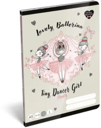 LIZZY füzet Tiny Dancer Lovely Ballerina vonalas 1. osztályos 14-32 32 lap A5