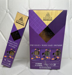 AROMA TRIO Füstölő 15g PALO SANTO+WHITE SAGE+LAVENDER
