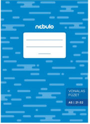 Nebulo Füzet, ECO, tűzött A5, vonalas, 21-32, Nebulo