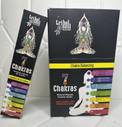 Vijayshree TRIBAL SOUL Füstölő 15g 7 Chakra Black