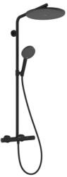 Hansgrohe Raindance Alive S Puro - Душ комплект с термостат, 21x34 cm, 3 струи, черен мат 24592670 (24592670)