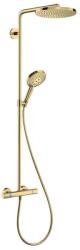 Hansgrohe Raindance Select S - Душ комплект Showerpipe с термостат, 3 струи, полирано злато 27633990 (27633990)
