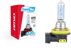 AMiO Bec halogen H11 12V 55W LumiTec SuperWhite +120% lumina alba 4500K (AM02139)