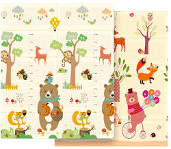 Rebel Covoras de joaca pentru bebelusi 180x150 cm pliabil, model animale Rebel (RBY-2201-3) Covor