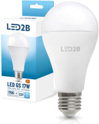 Kobi LED izzó E27 17W 1700lm 6500K fehér hideg fehér 180° fehér Kobi (KOBZAR1456)