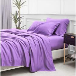 Kotonia Home Cearceaf pentru pat Kotonia Home, 100% bumbac, ranforce color uni, lila, 220 x 240 cm (004324-240)