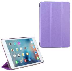 Gigapack ipad 9.7 (2018) / 9.7 (2017) tok álló bőr hatású aktív flip asztali tartó textil minta lila GP-70042 (GP-70042)