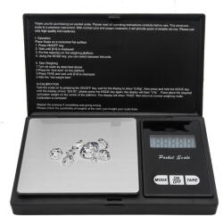 MACVI Elektronikus ékszermérleg Macvi®, zseb, 300 g, felbontás 0, 01 g, fekete (MCV-00216)