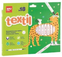 APLI Textilfilc, 2, 5-4, 2 mm, kétvégű, APLI Kids "Textile", 18 különböző szín (LCA20628) - primatinta