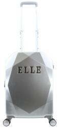 ELLE Bőrönd, ELLE, ABS, 4 dupla kerék, ezüst, 49x38x20, 5cm (EL45HA.49.23)