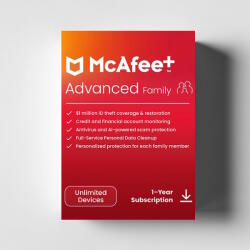 McAfee McAfee+ Advanced Family Security 6 Utilizatori 1 an Licenta Electronica (MPA31MNRURDACD)