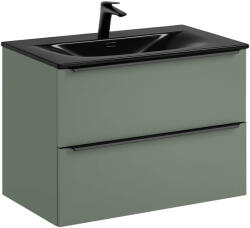 Comad Set dulap Comad Sombra Green SOMBRA GREEN 82-80-46-2S, lavoar Comad Sky SKY 1 BLACK MATT 80 DP ( E-8099-80 ), NIAGARA UM 03 BLACK 86001B (SETSOG80CMSKYNB)