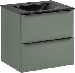Comad Set dulap Comad Sombra Green SOMBRA GREEN 82-60-46-2S, lavoar Comad Sky SKY 1 BLACK MATT 60 DP ( E-8099-60 ) (SETSOG60CMSKY)