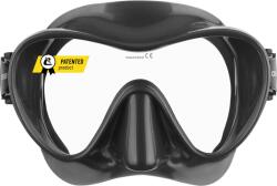 CRESSI Frameless Diving Mask F1 - Fog-free Glass Lens, Diving Goggles - Ergonomic Silicone Rim, Snorkel Mask - Dry Snorkel & Snorkel Set - Silver, Black. - Mask - ZDN281051 (ZDN281051)