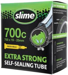 Slime - camera bicicleta 28" cu solutie antipana - 700x19/25C - 19/25-622 - valva presta 48mm (30061)
