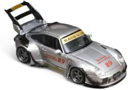Street Weapon Model colecționar Street Weapon Modern: Mașini - Porsche RWB 993 Zamac high tail, gri (STW191)