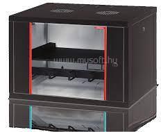 Formrack RAL9005 20U Alfaline 555x560 19" fali rack szekrény (fekete) (ALFA-20U560) (ALFA-20U560)