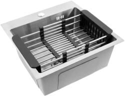 Rea Chiuveta inox cu set de accesorii 3 buc. REA Leo 40 crom periat (KPL-06030) Chiuveta
