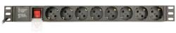 Gembird PDU 8 schucko, 1U, 16 A, 3m EG-PDU-014