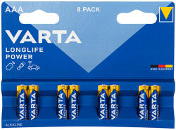 VARTA Longlife Power AAA alkáli elem 1, 5 V, LR03, 8 db - 82-664- (82-664)