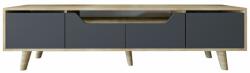 Hanah Home TV Stand Sapphire Oak Anthracite Roma 180 - Sapphire Oak, Anthracite