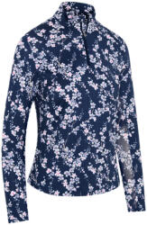 Callaway Tricou pentru femei Callaway Snowy Floral Lg Sleeve UV Mock Blue Depths XS