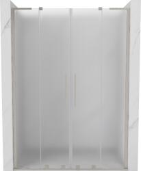 Mexen Velar L Duo tolóajtós zuhanyajtó 140 cm, homályosított, kefezett nikkel - 871-140-003-32-97
