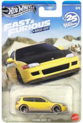 Mattel Hot Wheels Fast & Furious Race-Off Honda Civic EG kisautó (JKX19) - jatekbirodalom