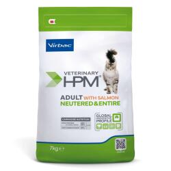 Virbac Veterinary HPM Felnőtt Ivartalanított és Ivartalanítatlan Macskáknak Lazaccal 7 kg
