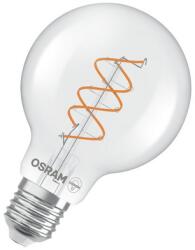 OSRAM Bec LED Ledvance (Osram) Vintage 1906 Globe 80 60 Spiral Filament DIM 7, 2 W 927 Clear E27, 806 lm, 2700 K, 300°, transparent, dimabil (4058075836808)