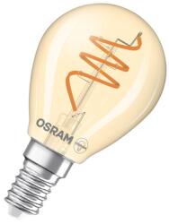 OSRAM Bec LED Ledvance (Osram) Vintage 1906 Classic P 40 Spiral Filament DIM 4, 9 W 922 Gold E14, 470 lm, 2200 K, 300°, auriu, dimabil (4058075836761)
